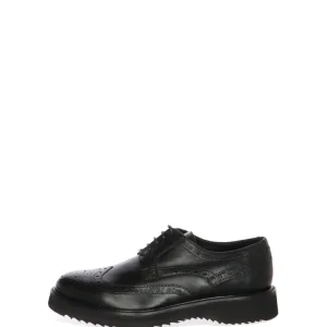 Allacciato francesina in pelle nera fino al n 50