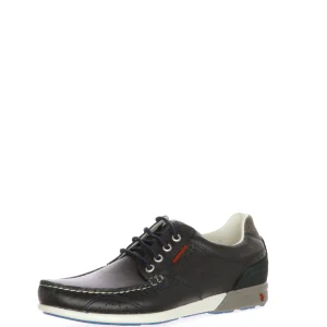 Allacciato in pelle blu Grisport