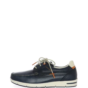 Allacciato sportivo in pelle blu Fluchos