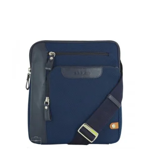 Borsello uomo a tracolla Echo tessuto e pelle Acciaio