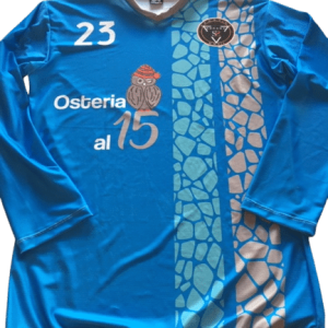 Maglia calcio sublimatica a manica lunga elasticizzata