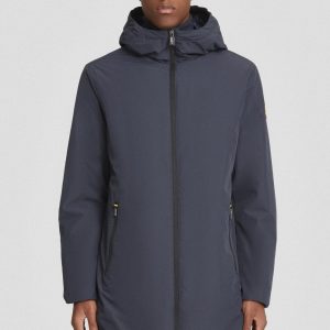 CIESSE – GIACCA LUNGA CON CAPPUCCIO Gunbu – Blu