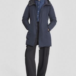 CIESSE – PIUMINO LUNGO DONNA REVERSIBILE Jusy – Blu