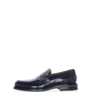 College in pelle brasivata blu Frau