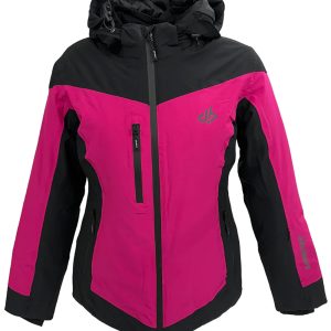 DUBIN – COMPLETO SCI DONNA Denali nero e fuxia, pantalone nero