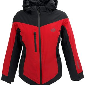 DUBIN – COMPLETO SCI DONNA Denali nero e rosso, pantalone nero