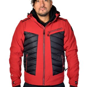 ICEPEAK – COMPLETO SCI UOMO FREMONT rosso, pantalone nero