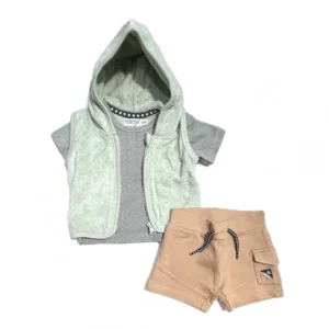 Completo Dirkje Neonato Tre pezzi con Gilet