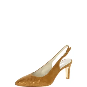 Decolletè cuoio aperto al tallone Melluso