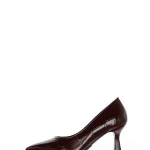 Decolletè in pelle bordeaux stampa cocco Melluso