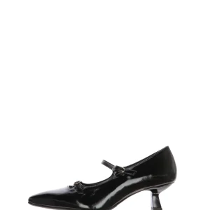 Decolletè in pelle lucida con fibbie Melluso