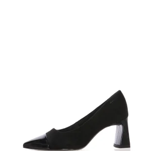 Decolletè nero con puntale in vernice Tamaris