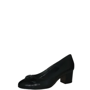 Decolletè nero in pelle con fibbia Soffice Sogno