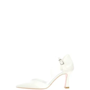 Decolletè sposa in raso chiuso al tallone I AM