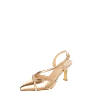 Slingback gioiello in pelle laminata Soffice Sogno