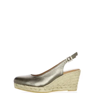 Espadrillas bronzo chiusa in punta Toni Pons