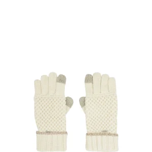 Guanti in maglia beige Anekke