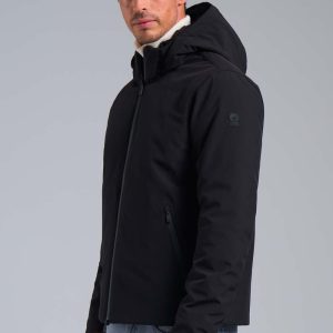 CIESSE – GIACCA CON CAPPUCCIO Herring – Nero