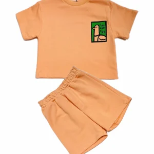 MRL Completo Bambino Felpa Cotone Mezza Manica con Bermuda