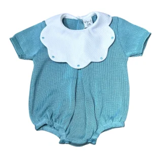 Pappa e Latte Pagliaccetto in Filo Personalizzabile Ottanio