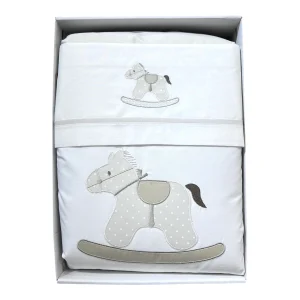 Ornella Coordinato Cavallo a Dondolo Carrozzina/Nextome Quattro Stagioni Trapunta Sfoderabile Piumino Lenzuola Sopra Sotto e Federa