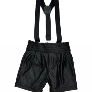 Bermuda Bambino Classic con Fascia Smoking e Bretelle