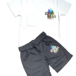 Completo Bambino T-Shirt e Bermuda 100% Cotone