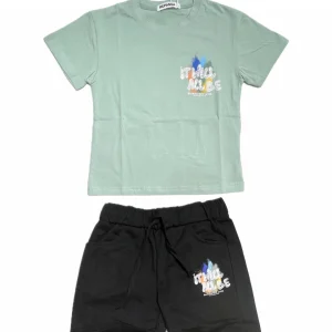 Completo Bambino T-Shirt e Bermuda 100% Cotone