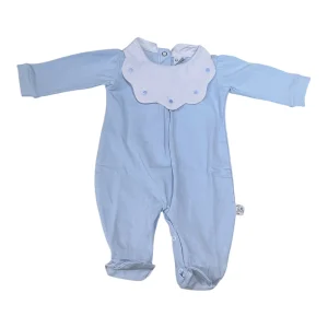 Pappa & Latte Tutina Nuvola Pois Cotone in Jersey Personalizzabile