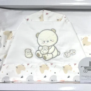 Bruco Bruco Coordinato Lenzuola Carrozzina 100% Puro Cotone