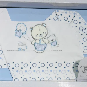 Bruco Bruco Coordinato Lenzuola Carrozzina 100% Puro Cotone