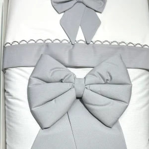 Pappa & Latte Coordinato Fiocco Carrozzina/Nextome Trapunta Sfoderabile Piumino Lenzuola Sopra Sotto e Federa