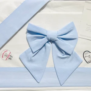 Nazareno Coordinato Carrozzina lenzuola Fiocco 100% Cotone