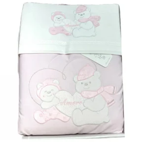 Pappa & Latte Coordinato Carrozzina/Nextome Trapunta Sfoderabile Piumino Lenzuola Sopra Sotto e Federa