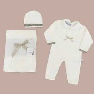 Nazareno Gabrielli Set Lana Tre Pezzi Da Neonato