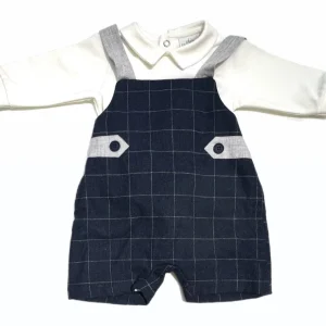 Le Chicche Completo Due Pezzi Salopette e Maglia in Caldo Cotone