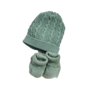 Pappa e Latte Cappello e Scarpine in Lana