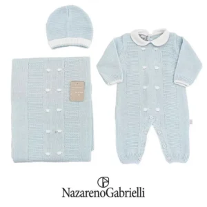 Nazareno Gabrielli Set Nascita in Lana Tre Pezzi