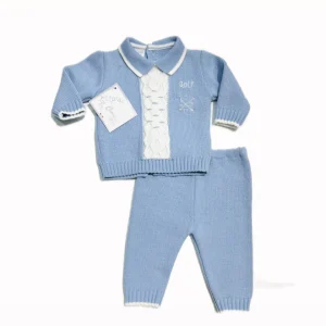 Cuoricino Mio Tutina in Lana Due Pezzi Da Maschietto (Copia)