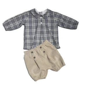Le Chicche Completo Due Pezzi Camicia e Short Costine (Copia)