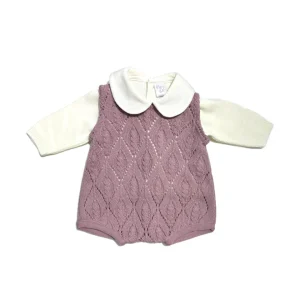 Pappa e Latte Pagliaccetto in Lana con Maglia Due Pezzi Neonata (Copia)