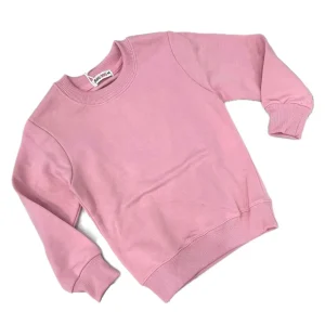 Felpa Girocollo Tinta Unita da Bambini Invernale