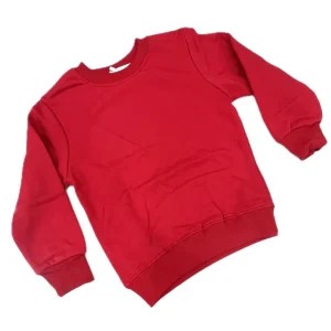 Felpa Girocollo Tinta Unita da Bambini Invernale