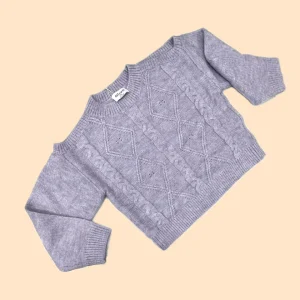 Pull in Lana Bambina Ativo Con Spalle Scoperte