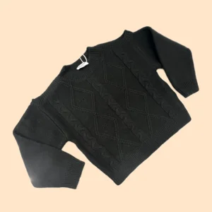 Pull in Lana Bambina Ativo Con Spalle Scoperte