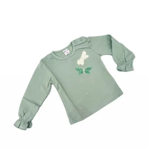 Ativo Maglia Cotone Caldo con Voilà Polsino Da Neonata