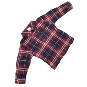 Ativo Camicia Scozzese in Flanella Leggera Da Neonati