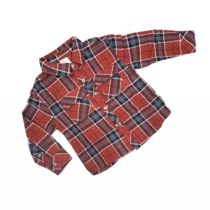 Ativo Camicia Scozzese in Flanella Leggera Da Neonati