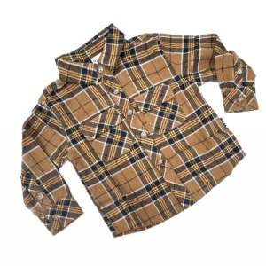 Ativo Camicia Scozzese in Flanella Leggera Da Neonati