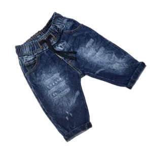 Rebel Jeans Denim con Elastico in Vita da Neonato